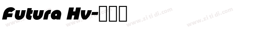 Futura Hv字体转换